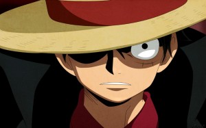 Create meme: one piece moment with the hat, Luffy angry, Monkey D. Luffy