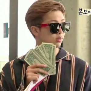 Create meme: rm bts, Kim namjun, BTS money
