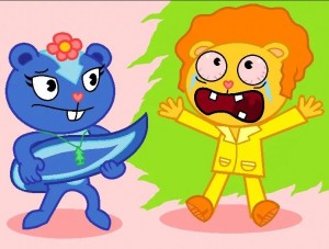 Create meme: happy tree friends mary sue, htf petunia and disco, cartoons for kids