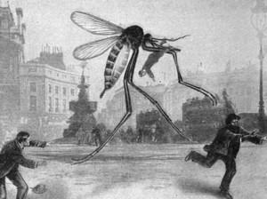 Создать мем: комар, изобретатели викторианской эпохи, нападение гигантских насекомых