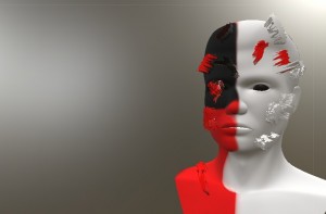 Create meme: mask, mask, ghost in the shell geisha