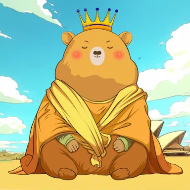 Create meme: capybara drawings, the trick , anime bear