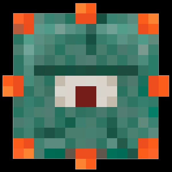 Create meme: minecraft , guardian minecraft, the guardian of minecraft