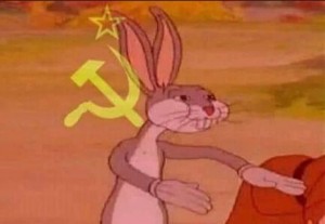Create meme: bugs Bunny is a Communist meme, Bunny rabbit, Cartoon