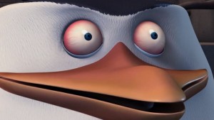 Create meme: The Penguins Of Madagascar, penguin skipper with red eyes, Madagascar Krasnye eye skipper