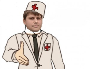 Create meme: medic, meme nurse, Durka meme medic