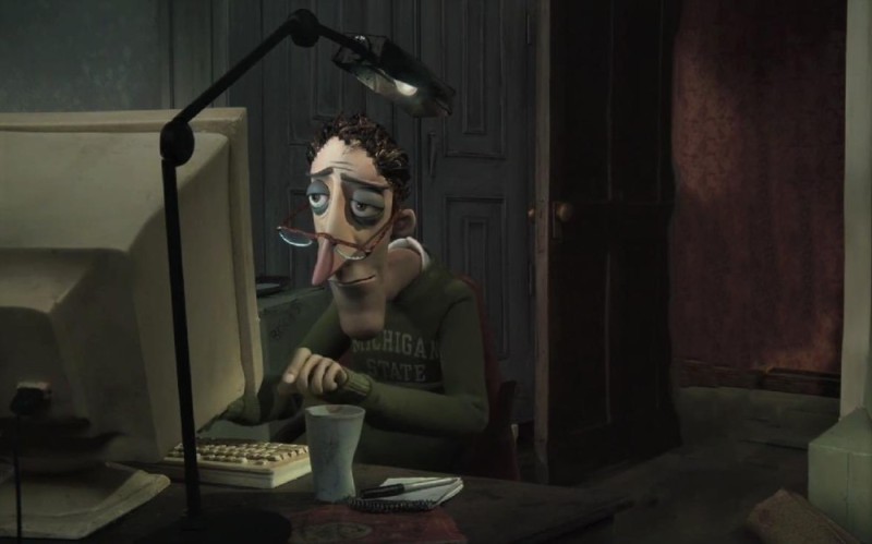 Create meme: coraline's father, Coraline in the land of nightmares father at the computer, Coraline in country nightmares 