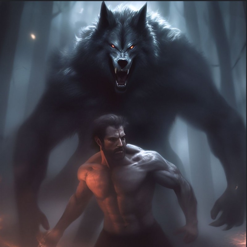 Create meme: Dogman is a werewolf, werewolves wolves, werewolf wolfman