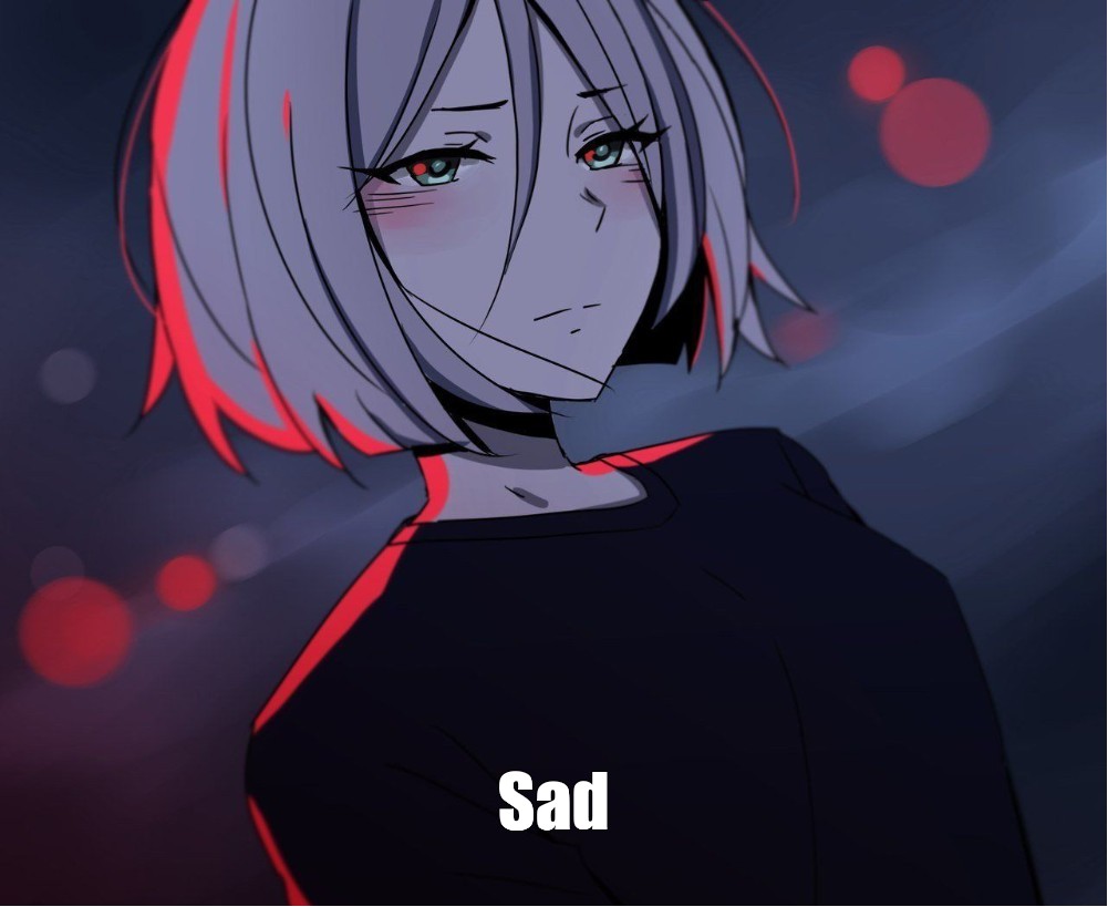 Create meme sad anime girl, anime girls, anime is sad - Pictures