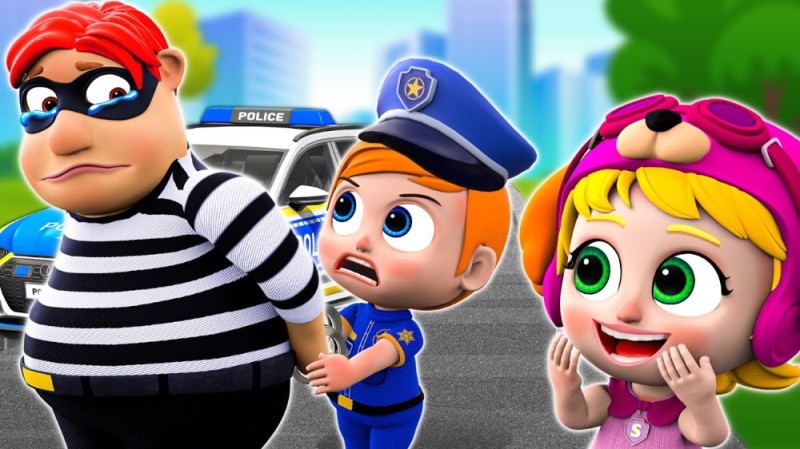 Create meme: nursery rhymes kids songs, baby police, fun police