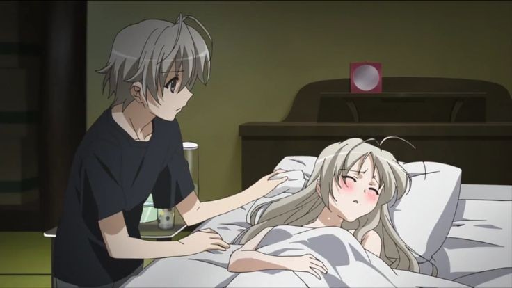 Create meme: yosuga no sora anime, anime Sora and Haru, sora kasugano