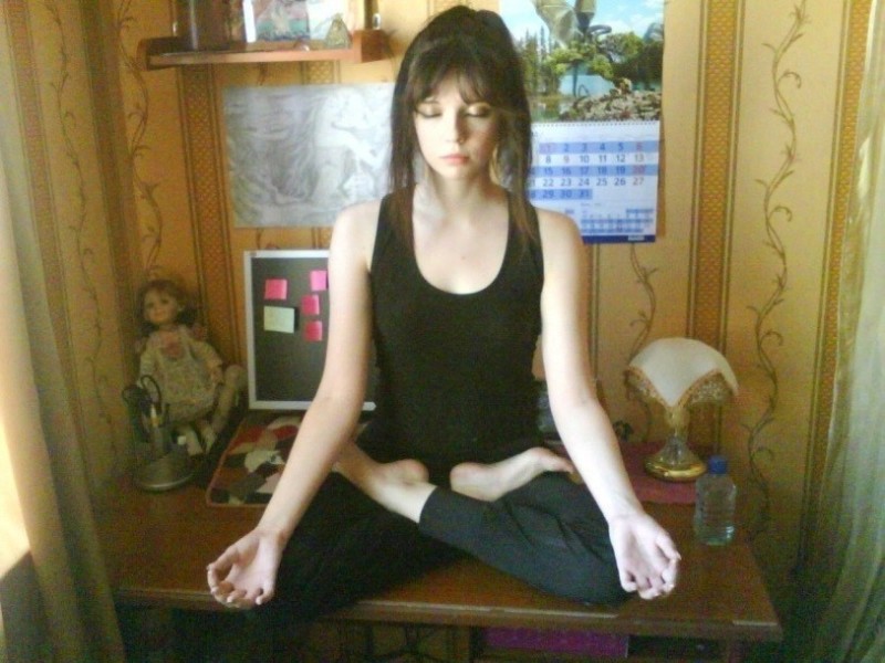 Create meme: Baddha Padmasana, to yoga, yoga style