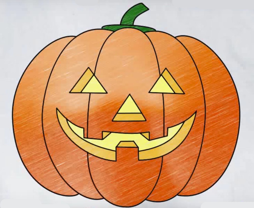 легкие картинки для срисовки на тему хэллоуин