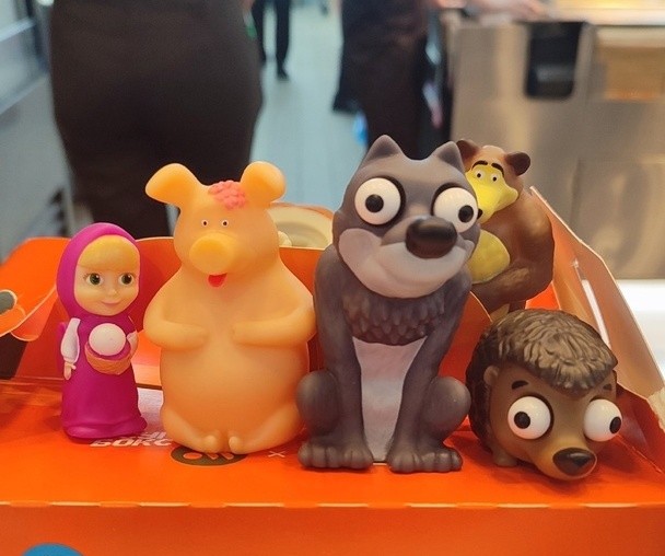 Create meme: Kinder surprise collection Masha and the Bear 2023, Kinder surprise Masha and the Bear collection, Masha and the bear figurines