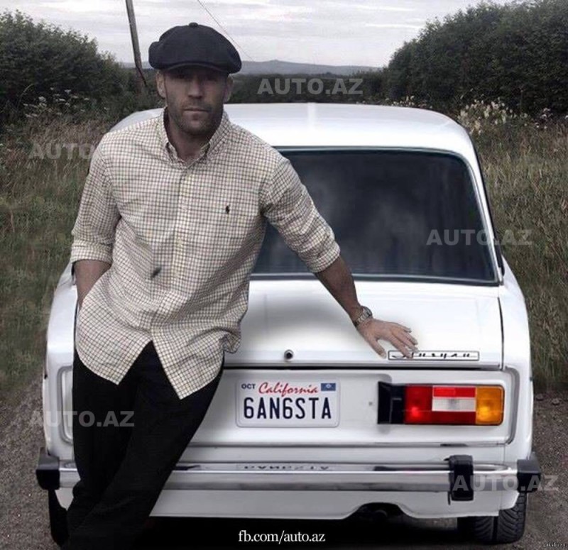 Create meme: Jason statham zhiguli, Jason Statham VAZ 2106, statham zhiguli