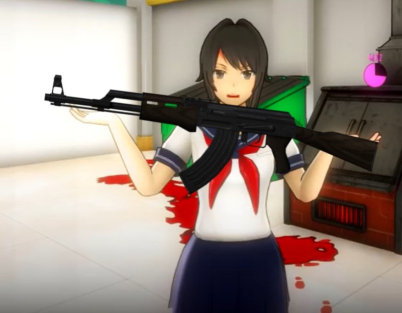 Create meme: yandere simulator, yandera simulator, Amai Yandere simulator