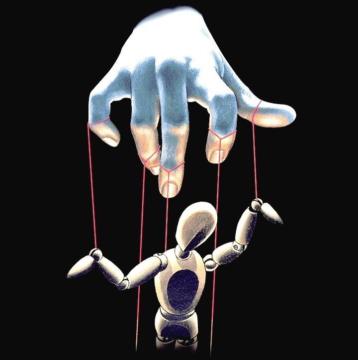 Create meme: puppet man, puppet hands, puppet 