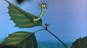 Создать мем: путешествие муравья 1983, путешествие муравьишки мультфильм. гусеница, приключения муравья гусеница