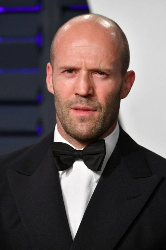 Create meme: Jason Statham biography, statham with a beard, Statham with bangs