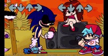 Создать мем: соник exe, fnf vs соник ехе, friday night funkin sonic exe