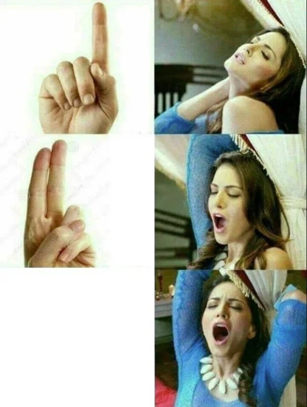 Create meme: memes about girls, finger meme, memes about fingers and a girl