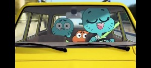 Создать мем: world of gumball, удивительный мир гамбола машина без водителя, удивительный мир гамбола 4 сезон