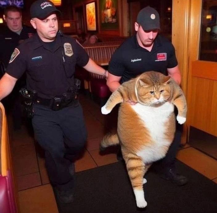 Create meme: gupitaro the cat, cat COP, fat cat 