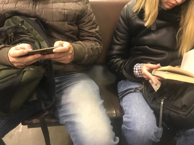 Create meme: metro people, in Moscow, The girl in the subway