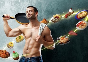Создать мем: еда для спортсменов, спортивный мужчина с тарелкой еды, диета для мужчин