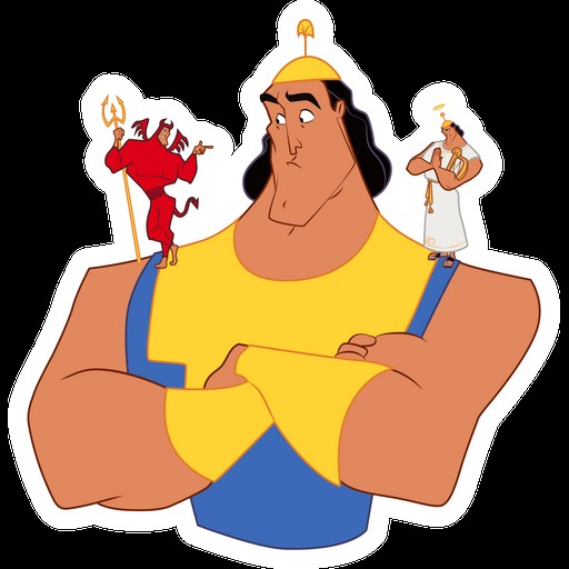 Create meme: the adventures of the Emperor, kronk, disney characters