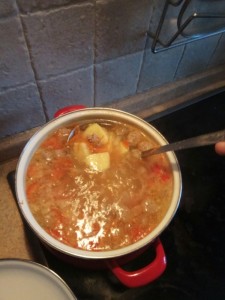 Create meme: recipes soups, soup with meatballs and lentils, soup with egg and minced meat