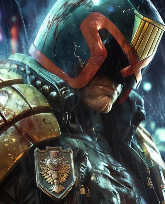 Create meme: Karl urban judge dredd, Lord Dredd, judge Dredd 3d