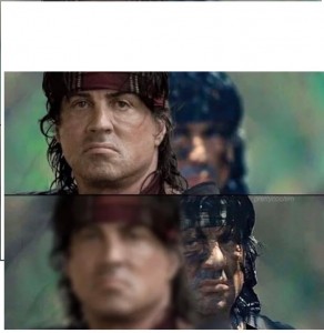 Create meme: Sylvester Stallone Rambo, Rambo iv, Rambo