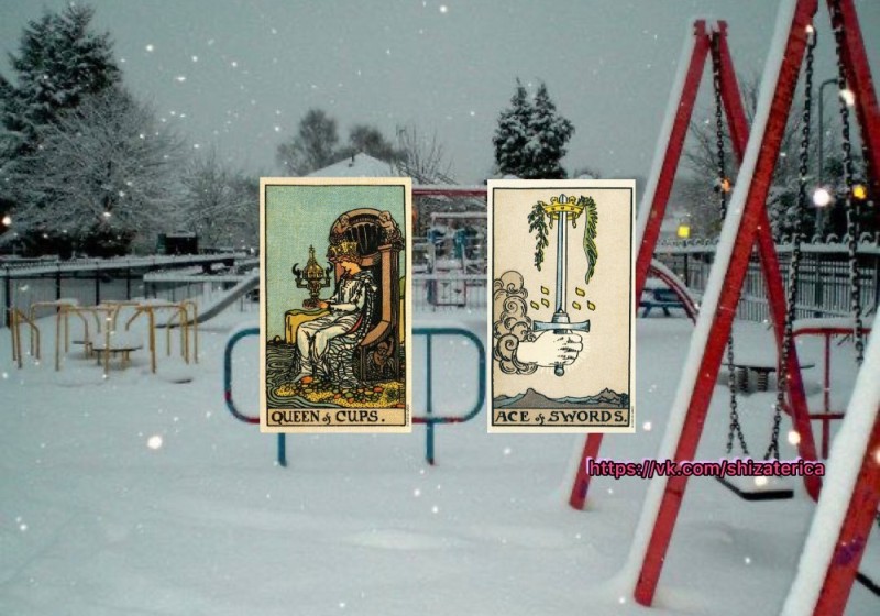 Create meme: swing , illustration, winter swing