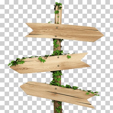 Создать мем: деревянный столб с табличкой, деревянный столб с указателями, деревянные стрелки указатели