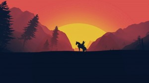 Create meme: Firewatch, minimalist wallpaper 4k forest, firewatch Wallpaper