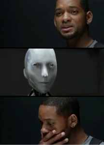 Создать мем: уилл смит разве робот, ты всего лишь робот имитация жизни, ты же робот имитация жизни