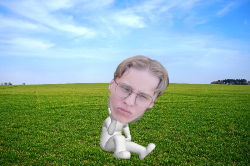 Create meme: windows background field, background field, boy 