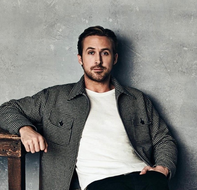 Create meme: Ryan Gosling meme, Ryan Gosling on a white background, Ryan Gosling photo shoot