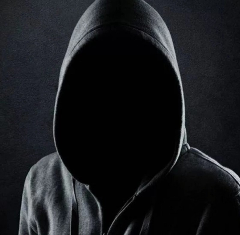 Create meme: hooded and masked, people in the hood, the man in the black hood