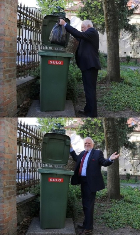 Create meme: dumpster , trash cans, trash 