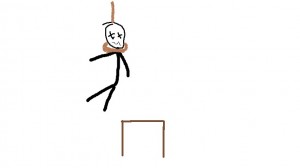 Create meme: hanged picture, hanged picture meme, stickman