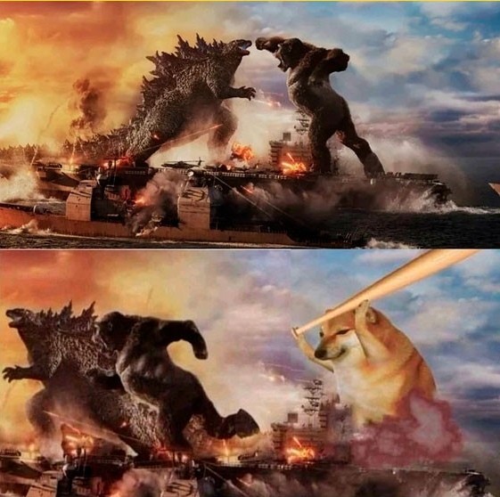 Sozdat Komiks Mem Godzilla Vs Kong Godzilla Protiv Kinga Godzilla Protiv Konga 2020 Komiksy Meme Arsenal Com