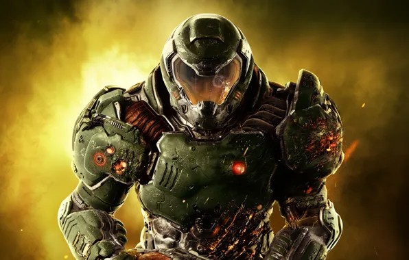 Create meme: doom 2016 doomguy, doom 2016 dumgai, doom 2016 doomgay