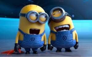 Create meme: despicable me minions, funny minions, minions laughing