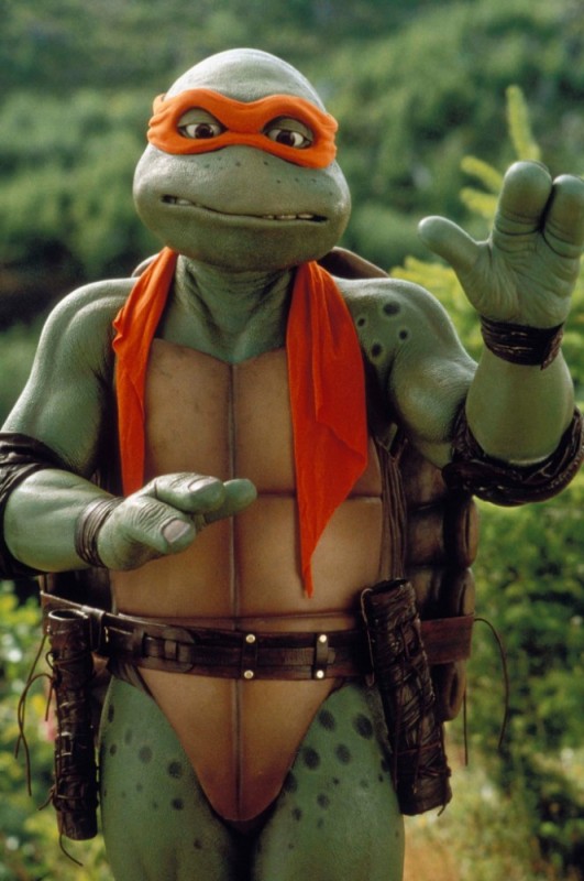 Create meme: Michelangelo The Teenage Mutant Ninja Turtles 1990, teenage mutant ninja turtles, teenage mutant ninja turtles 1