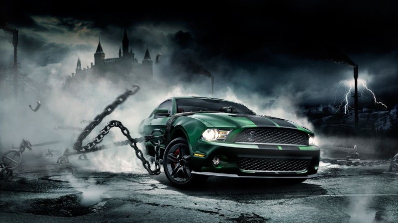 Create meme: ford mustang in chains, ford mustang 1920, shelby mustang