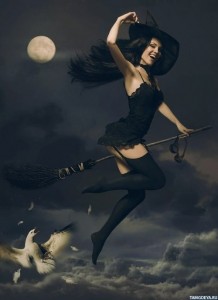 Create meme: witch beautiful pictures, beautiful witch on broom photos, broom