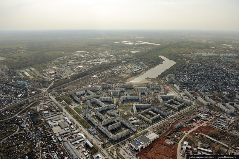 Create meme: southwestern residential district Novosibirsk, Novosibirsk from a bird's eye view, Omsk from a bird's eye view