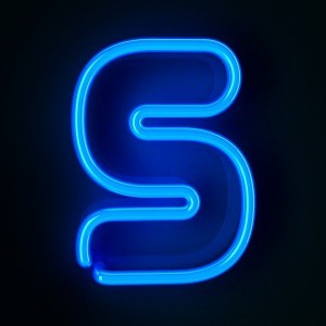 Create meme: neon letter b, neon letter s, neon signs